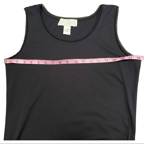 Norton McNaughton Black Sleeveless Midi Dress Size M - Picture 5 of 11